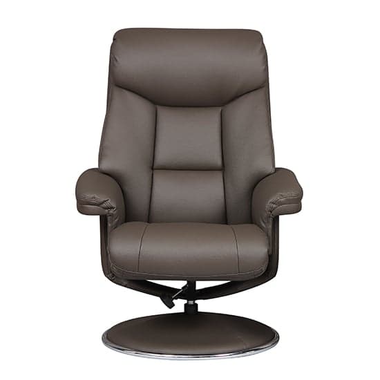 Brixton Plush Swivel Recliner Chair With Footstool In Charcoal_6