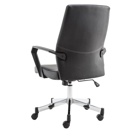 Brook Faux Leather Home And Office Chair In Black_3