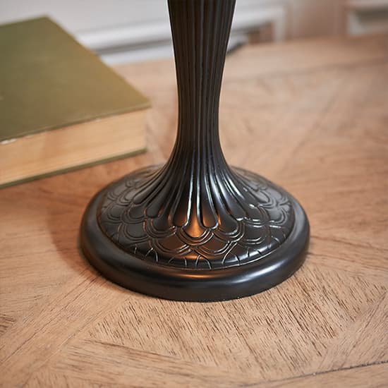Brooklyn Small Tiffany Glass Table Lamp In Dark Bronze_4