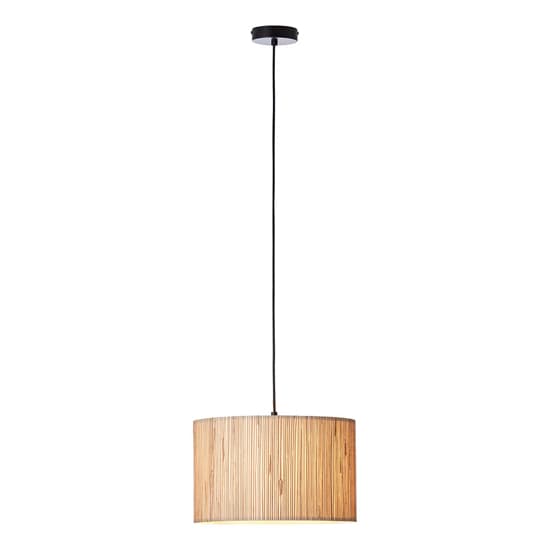 Brooks Seagrass Drum Shade Ceiling Pendant Light In Natural_5
