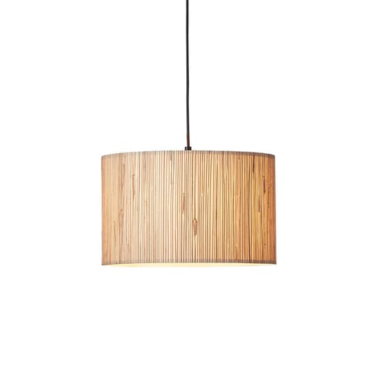 Brooks Seagrass Drum Shade Ceiling Pendant Light In Natural_6
