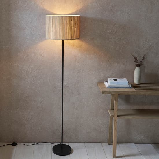 Brooks Seagrass Drum Shade Floor Lamp In Natural_2