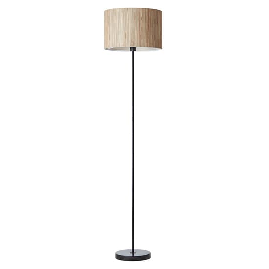Brooks Seagrass Drum Shade Floor Lamp In Natural_7