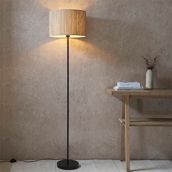Brooks Seagrass Drum Shade Floor Lamp In Natural_1