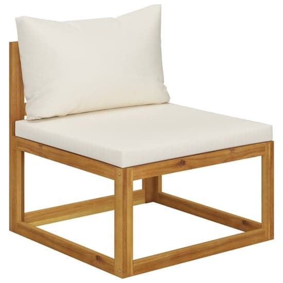 Brooks Solid Wood 5 Piece Garden Lounge Set With Cream Cushions_4