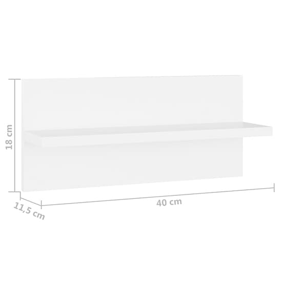 Bryce Set Of 4 Wooden Wall Shelf In White_5