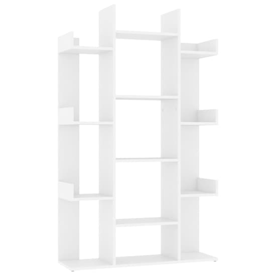 Bryson Wooden Bookcase With 13 Compartments In White_3