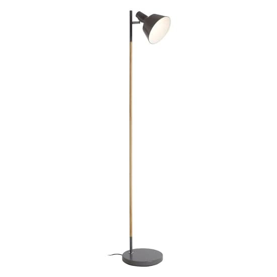 Bryton Grey Metal Floor Lamp With Natural Wooden Stand_3