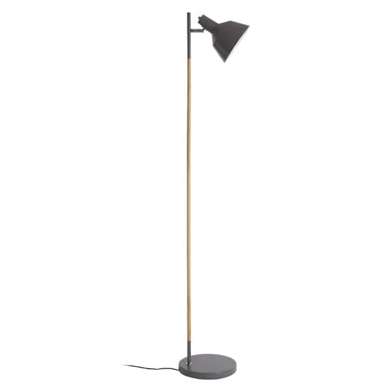 Bryton Grey Metal Floor Lamp With Natural Wooden Stand_1