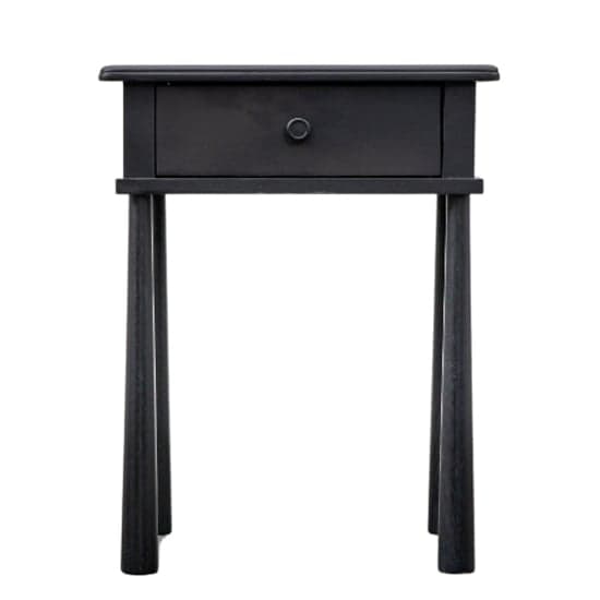 Burbank Wooden Bedside Cabinet With 1 Drawer In Black_5