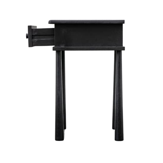 Burbank Wooden Bedside Cabinet With 1 Drawer In Black_8