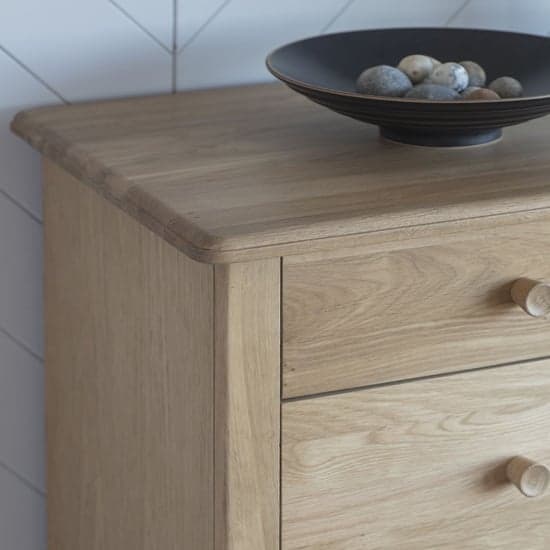 Burbank Wooden Chest Of 5 Drawers In Oak_2