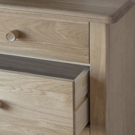 Burbank Wooden Chest Of 5 Drawers In Oak_3