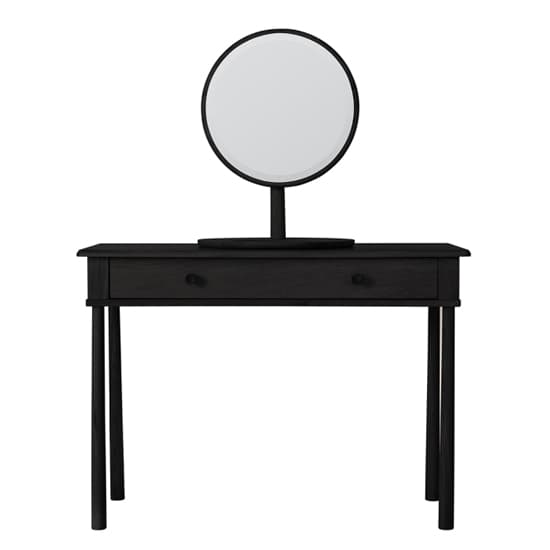 Burbank Wooden Dressing Table With 2 Drawers In Black_5