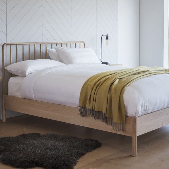 Burbank Wooden Super King Size Bed In Oak_3