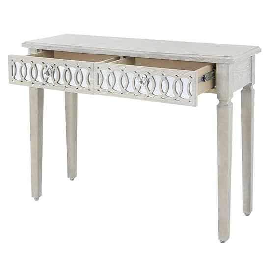 Burley Mirrored Console Table With 2 Drawers In Natural_3
