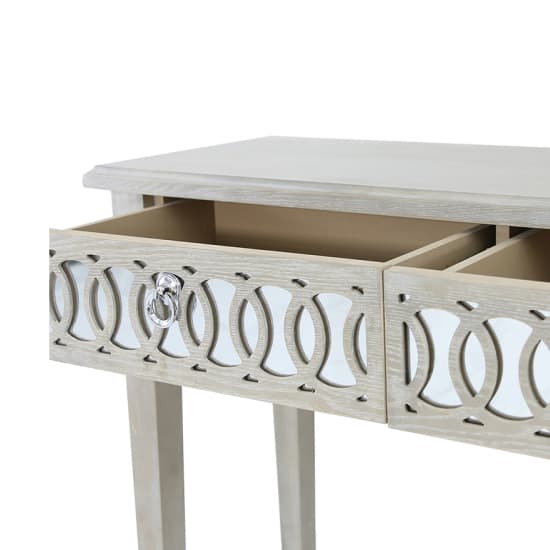 Burley Mirrored Console Table With 2 Drawers In Natural_4