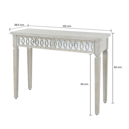 Burley Mirrored Console Table With 2 Drawers In Natural_5