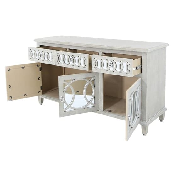 Burley Mirrored Sideboard With 3 Doors 3 Drawers In Natural_2