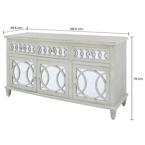 Burley Mirrored Sideboard With 3 Doors 3 Drawers In Natural_5
