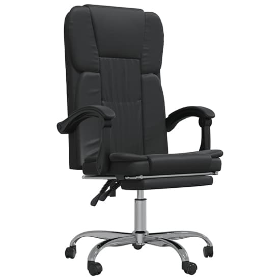 Burnet Faux Leather Reclining Office Chair In Black_2