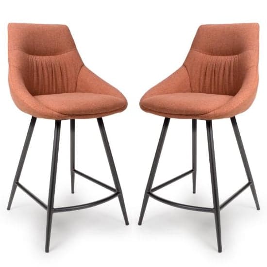 Buxton Brick Counter Fabric Bar Chairs In Pair_1