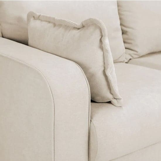 Buxton Fabric Left Hand Corner Sofa In Beige_3