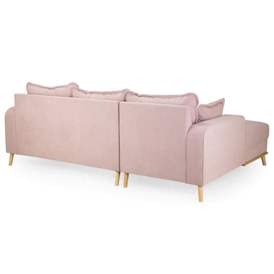 Buxton Fabric Left Hand Corner Sofa In Pink_2