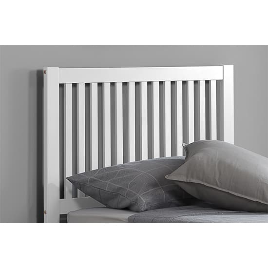 Buxton Rubberwood Single Bed With Guest Bed In White_3