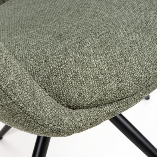 Buxton Swivel Carver Sage Fabric Dining Chairs In Pair_8