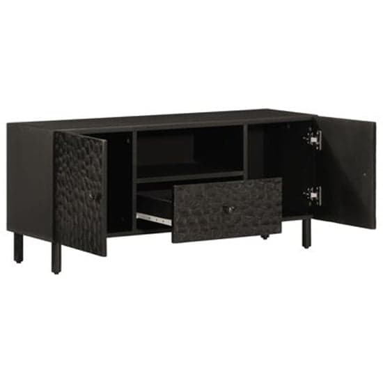 Buxton Wooden TV Stand With 2 Doors 1 Drawer In Black_2