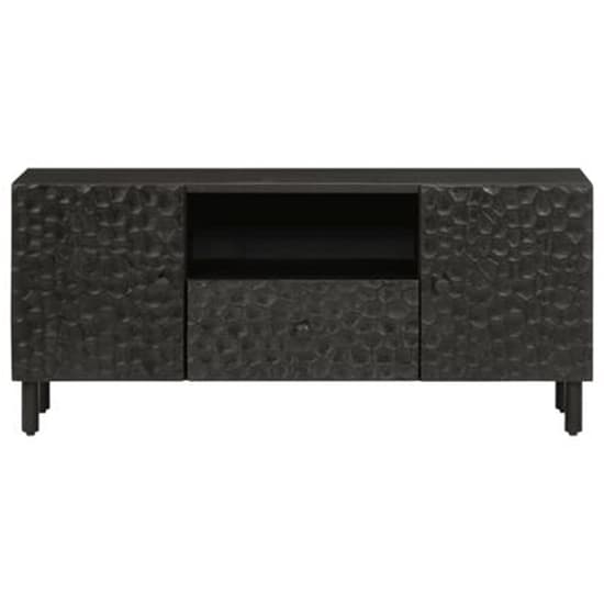 Buxton Wooden TV Stand With 2 Doors 1 Drawer In Black_3