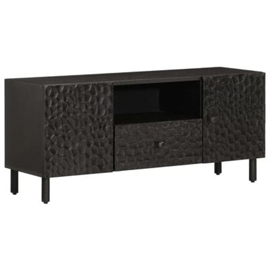 Buxton Wooden TV Stand With 2 Doors 1 Drawer In Black_1