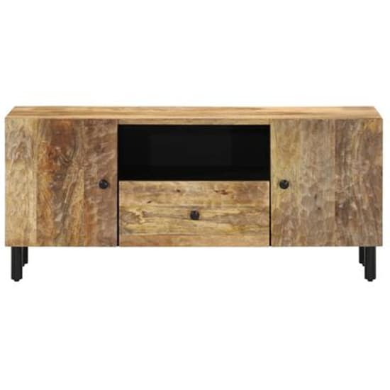 Buxton Wooden TV Stand With 2 Doors 1 Drawer In Natural_3