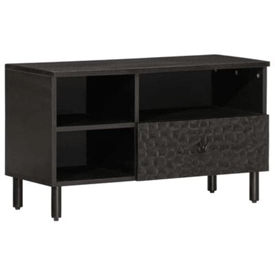 Buxton Wooden TV Stand With 3 Shelves In Black_2
