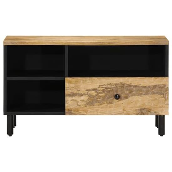 Buxton Wooden TV Stand With 3 Shelves In Natural_3