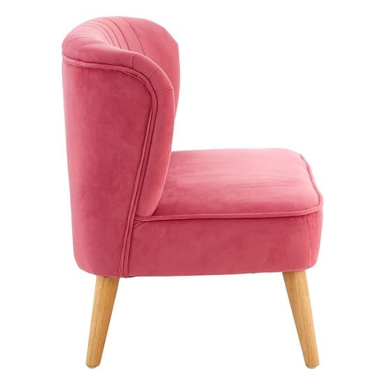Cabane Kids Upholstered Velvet 2 Seater Sofa In Pink_3