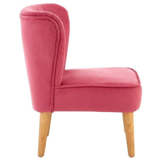 Cabane Kids Upholstered Velvet Chair In Pink_2