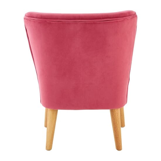 Cabane Kids Upholstered Velvet Chair In Pink_3
