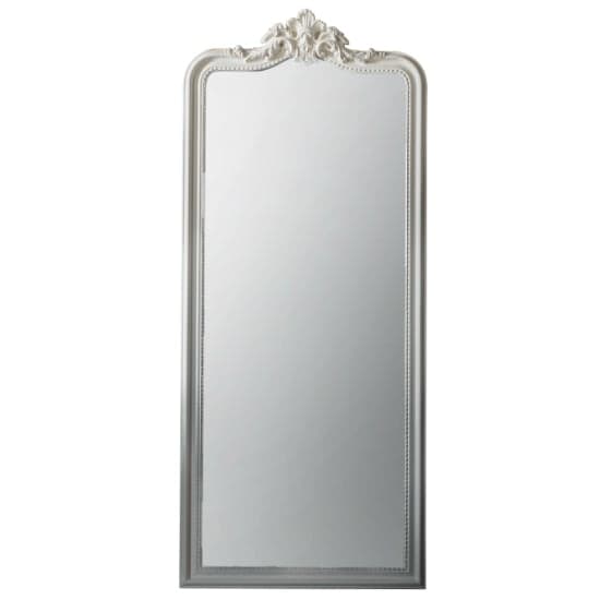 Cabot Leaner Floor Mirror With White Wooden Frame_1