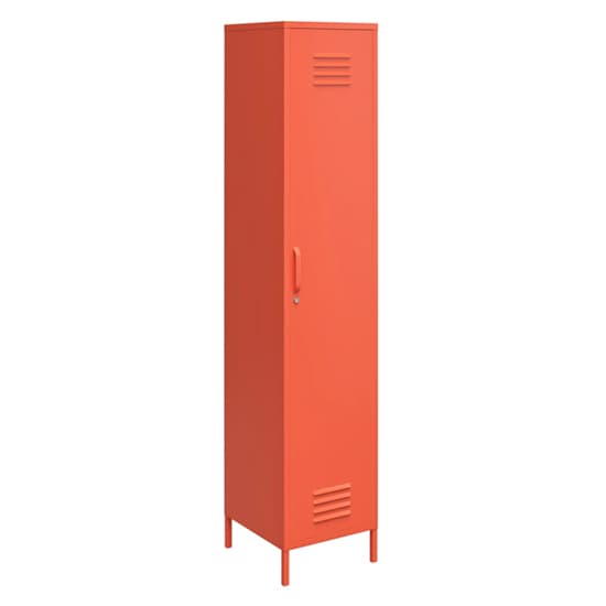 Cribbs Locker Metal Storage Cabinet With 1 Door In Orange_2