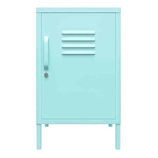 Caches Metal Locker End Table With 1 Door In Spearmint_5
