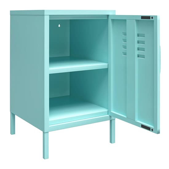 Caches Metal Locker End Table With 1 Door In Spearmint_4