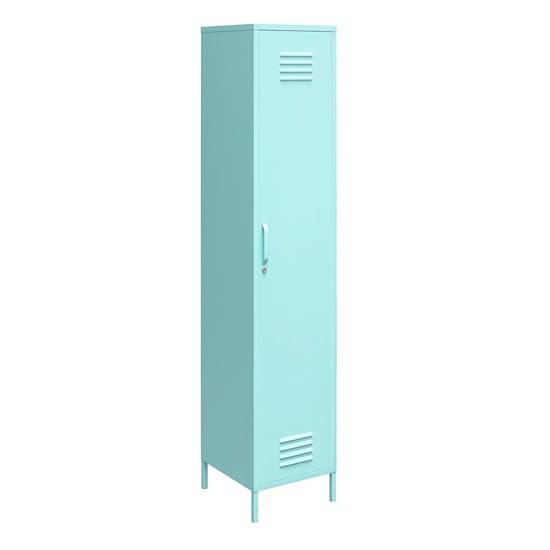 Caches Metal Locker Storage Cabinet With 1 Door In Spearmint_3