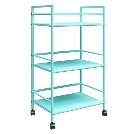 Caches Metal Rolling Drinks Trolley With 3 Shelves In Spearmint_2