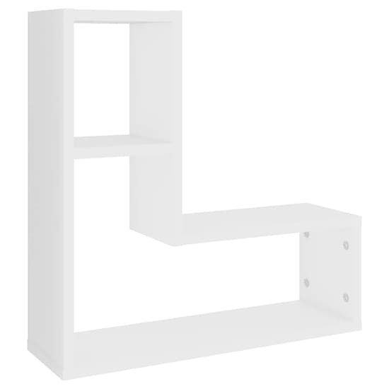 Cachi Set Of 2 Wooden Wall Shelf In White Furniture in Fashion