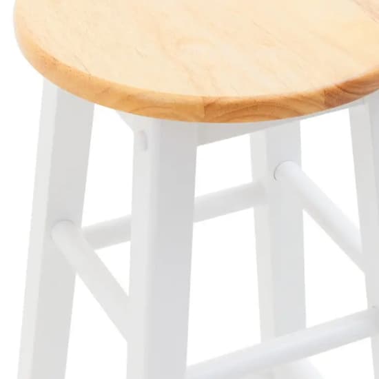 Cadell White Tropical Hevea Wood Bar Stools In Pair_5