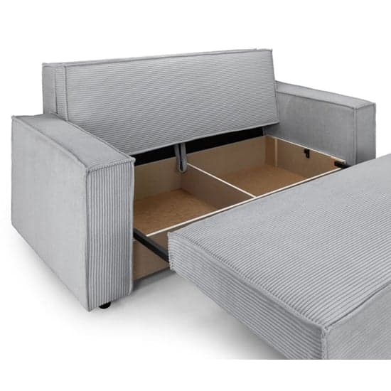 Cadiz Fabric 3 Seater Sofa Bed In Grey_4