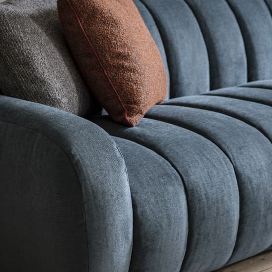 Caen Fabric 3 Seater Sofa In Blue_3