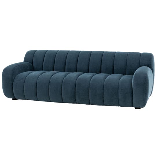 Caen Fabric 3 Seater Sofa In Blue_4